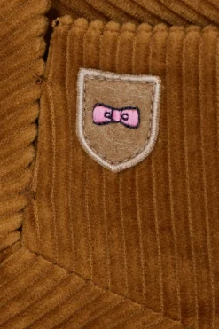 Veste blazer en velours côtelé camel coupe Modern